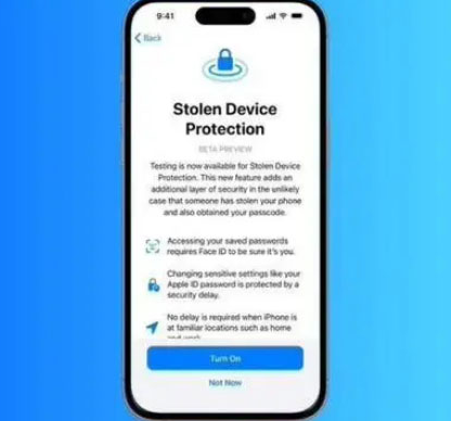 南开苹果授权维修店分享被盗设备保护功能开启方法 