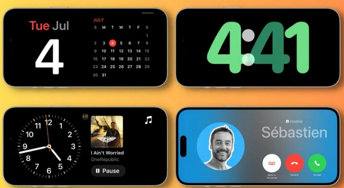 南开苹果手机维修分享iOS17横屏充电待机显示有什么好处 