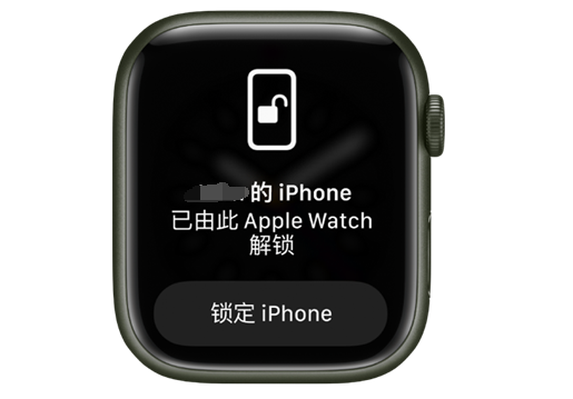 南开苹果手机维修分享用 AppleWatch 解锁配备面容 ID 的 iPhone方法 