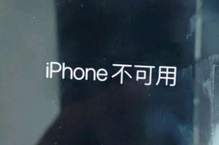 南开苹果服务网点分享锁屏界面显示“iPhone 不可用”如何解决 